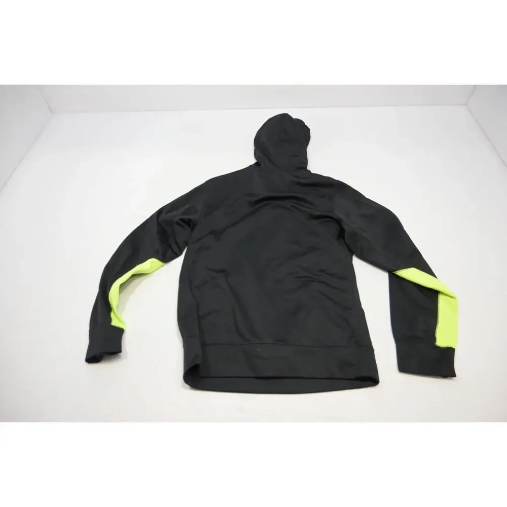 Nike Hoodie Therma Fit Black Pull Over Fleece‎ Sweater Mens Size Small
